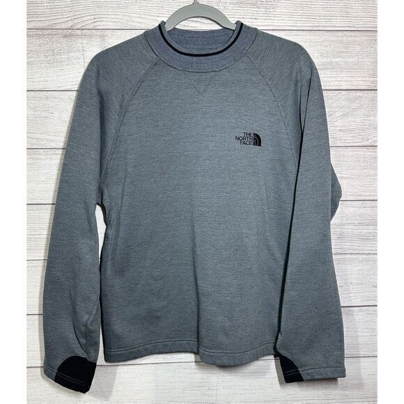 The North‎ Face Ultra Wick Sweatshirt Mens Small Pullover Gray Black Long Sleeve - Picture 1 of 7